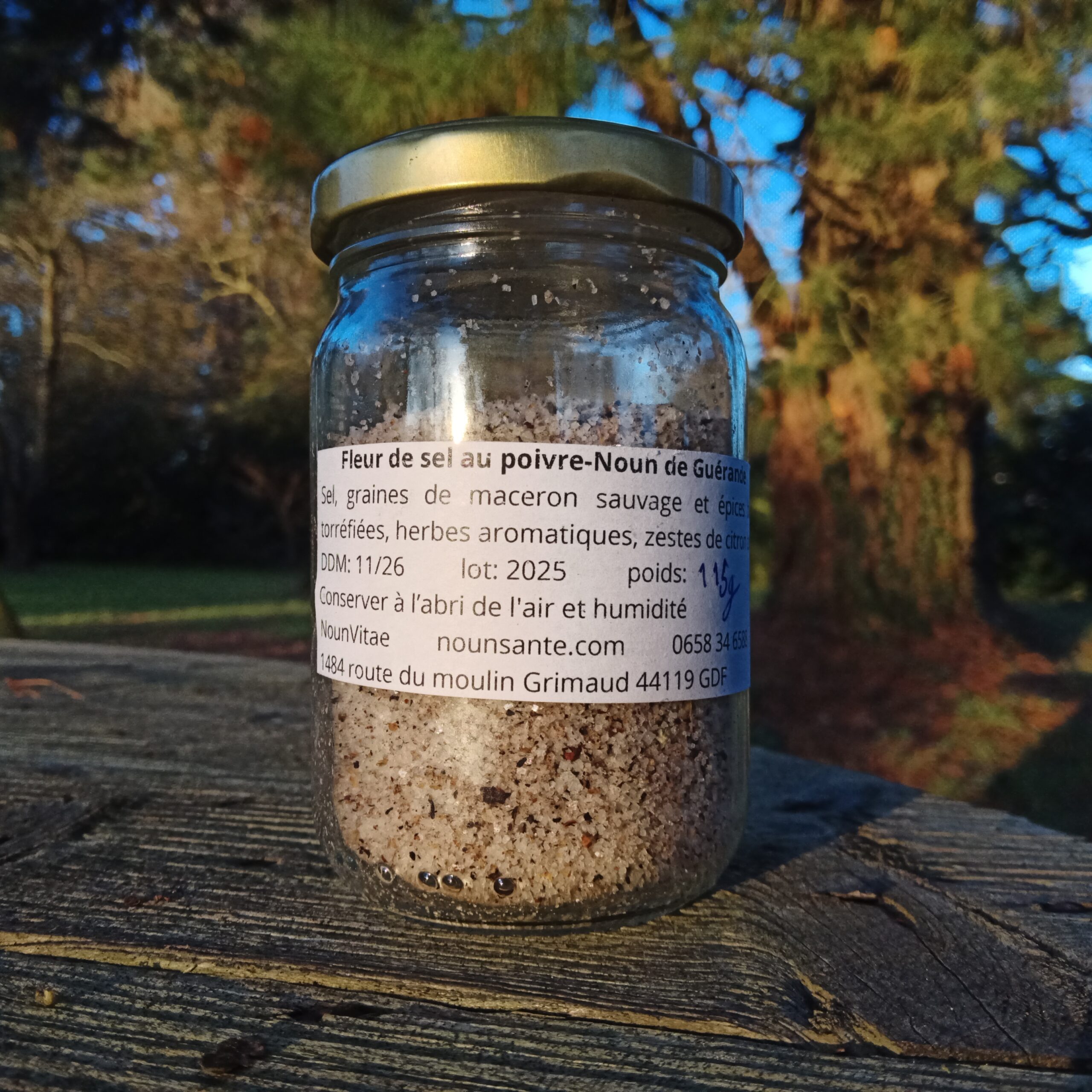 Fleur de sel au poivre-Noun de Guérande